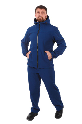 Костюм «КОС 855» софтшелл флис-мембрана синий